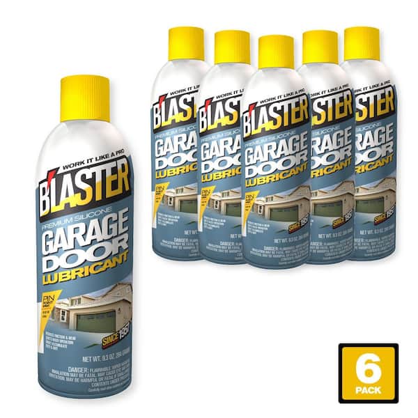 Blaster 9.3 oz. Premium Silicone Garage Door Lubricant Spray (Pack of 6)