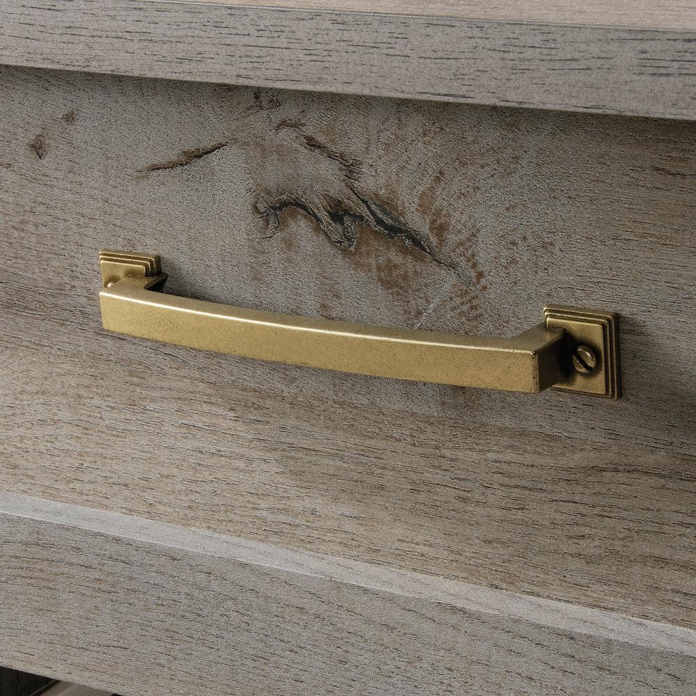 Mystic Oak Vintage-Inspired Nightstand with Storage Drawer
