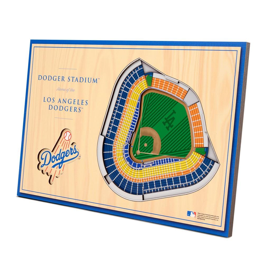 YouTheFan MLB Los Angeles Dodgers 6 in. x 19 in. 3D Stadium Banner-Dodger  Stadium 0953722 - The Home Depot