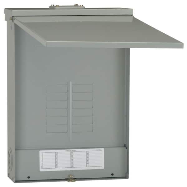 GE PowerMark Gold 125 Amp 12-Space 12-Circuit 3-Phase Outdoor Main Lug Circuit Breaker Panel (TL12412R)