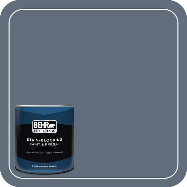 BEHR ULTRA 1 qt. #BNC-29 Dark Room Satin Enamel Exterior Paint & Primer