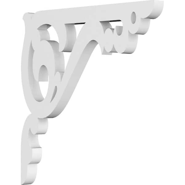 Ekena Millwork 5/8 in. W x 8 in. H x 8 in. D PVC Amber Bracket