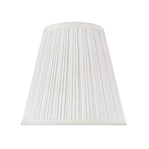 Aspen Creative Corporation 9 in. x 8.5 in. Off White Pleated Empire Lamp Shade