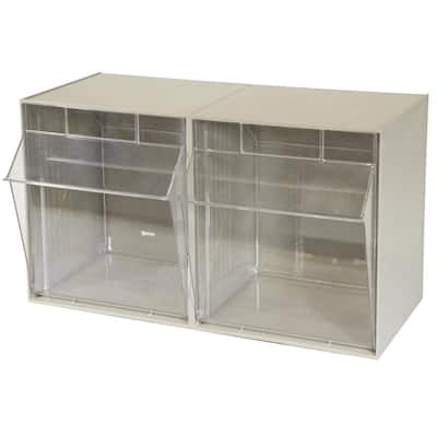 Stalwart Small Part Organizer with 24 Plastic Storage Bins 11.63 in L x  31.25 in W x 23.25 in H-Steel Rack with Removable Drawers 136229XRI - The  Home Depot