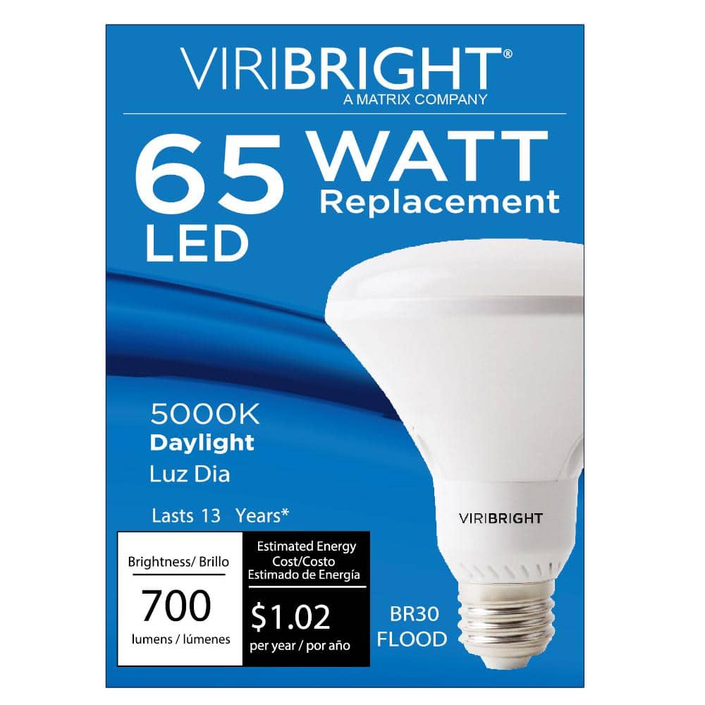 BR30 LED Bulb, 65W Equivalent, 700 Lumens, Dimmable, CEC, 90+ CRI, Daylight 5000K price history on PriceWatchPro