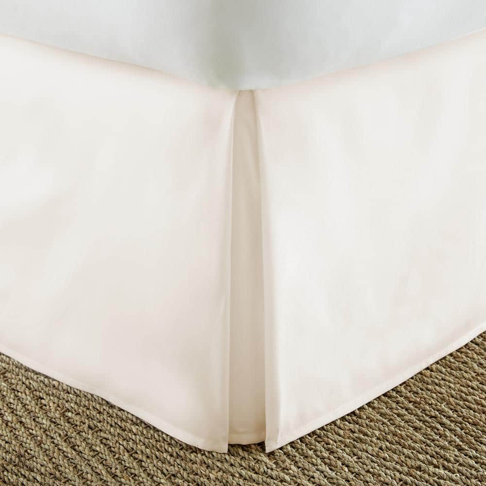 Ivory Full Cotton Polyester Pleated Bed Skirt Panel