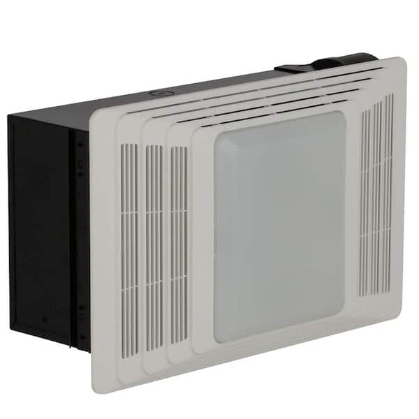 Nutone 100 cfm ceiling bathroom exhaust fan with light store and heater