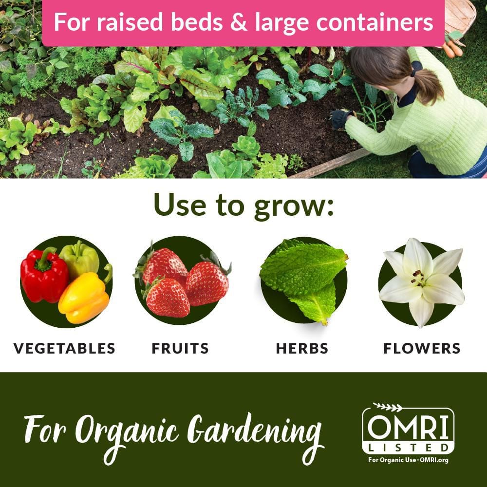 Organic Raised Bed and Potting Mix 2 cu ft - rated 4.0358 stars from 7028 reviews