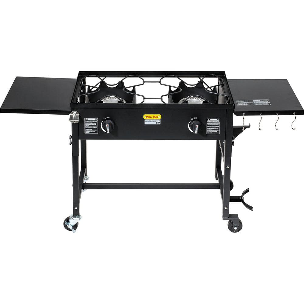 AW3206-Two Burner Propane Gas Stove - Portable Cooker Camp Stove - Table  Top Glass STYLE - Acero Ware