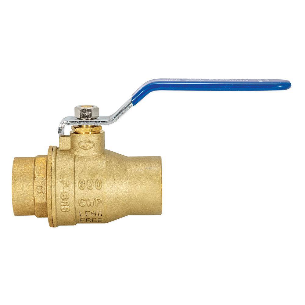 Eastman 1-Inch Heavy Duty Brass Ball Valve with Lever Handle