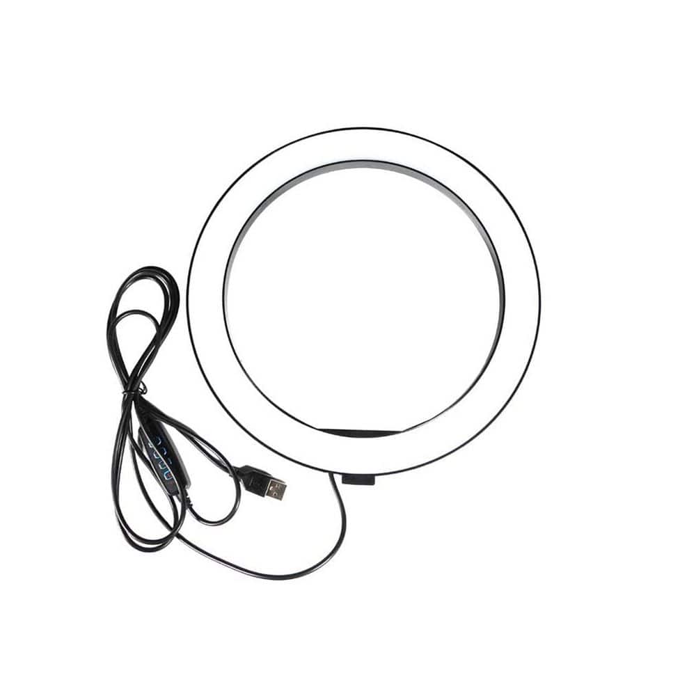 10 in. White Ring Light with 3 Light Modes 10 Brightness Levels USB Powered for Phone Live Stream Makeup Video price history on PriceWatchPro