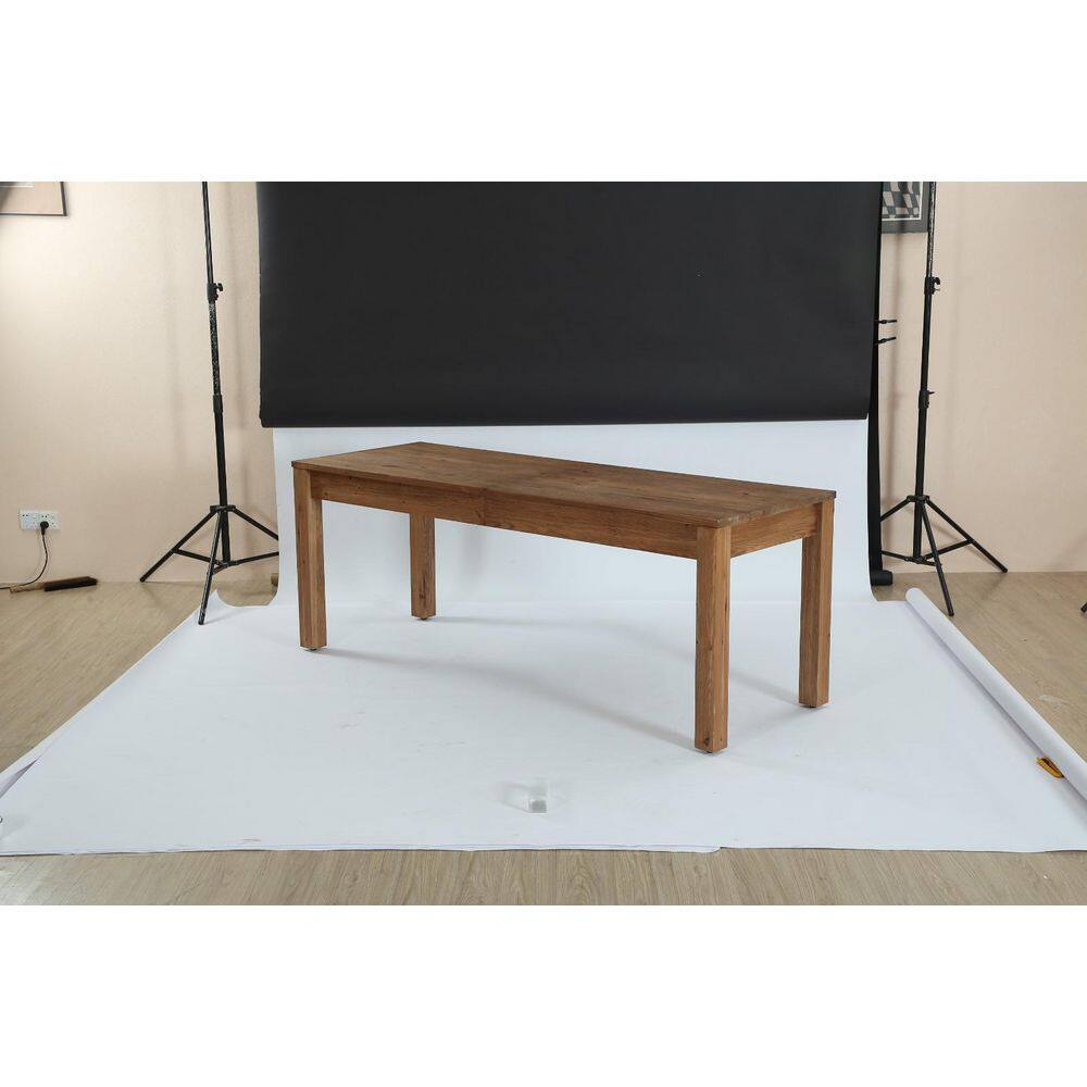 Brown 78.7 in. Rectangle Solid Wood Dining Table Seats 6, Modern Farmhouse Kitchen Table for Kitchen, Living Room price history on PriceWatchPro