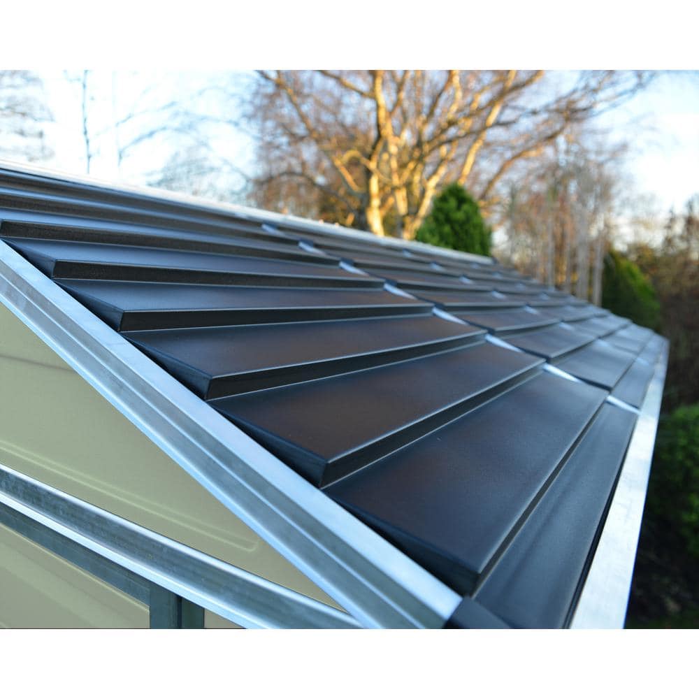 Tan and Brown Polycarbonate Aluminum Storage Shed