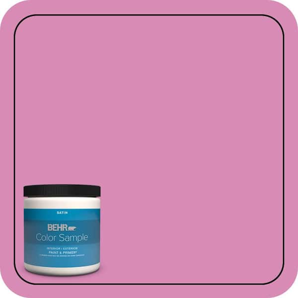 BEHR PREMIUM PLUS 8 oz. #P120-3 High Maintenance Satin Enamel Interior/Exterior Paint & Primer Color Sample