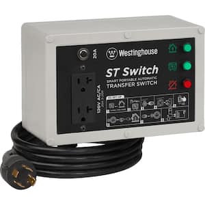 120V 20-Amp Portable Automatic Transfer Switch with Smart Technology