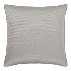 Riverdale Silver Polyester Euro Sham 26 x 26 in.