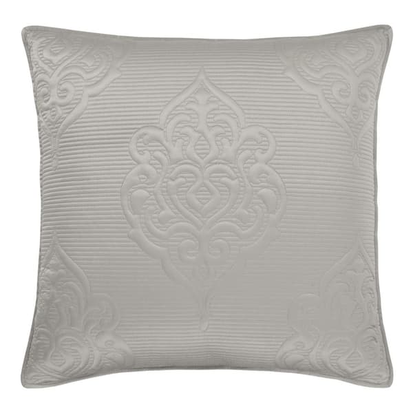 Unbranded Riverdale Silver Polyester Euro Sham 26 x 26 in.