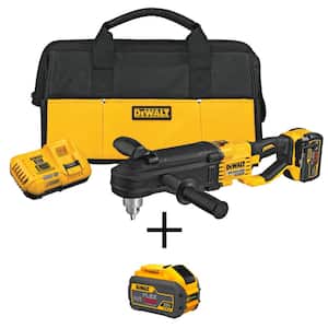 FLEXVOLT 60V MAX Cordless In-line 1/2 in. Stud and Joist Drill with E-Clutch and (2) FLEXVOLT 9.0Ah Batteries