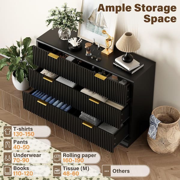elegant black dresser Blacktoft - 6-Drawer Dresser main image 0