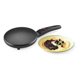 AEA-108,8" Electric Crepe Maker, Non-Stick, Auto Thermostat Control, Ergonomically designed handle, with Batter Bowl