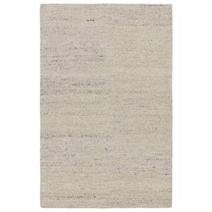 Lamay White 9 ft. x 12 ft. Solid Area Rug