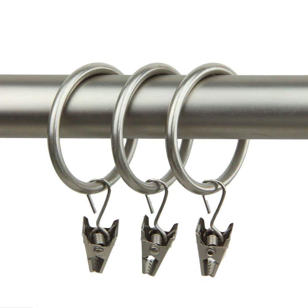 Rod Desyne Curtain Pivot Rings for 5//8-Inch Rod Satin Nickel Set of 10