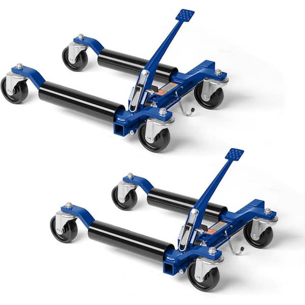 1500 lbs. Capacity Mechanical Car Wheel Dolly in Blue 2-Pack