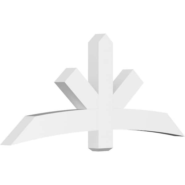 Ekena Millwork Alberta 72 in. W x 30 in. H x 4 in. D Signature Polyurethane Bracket