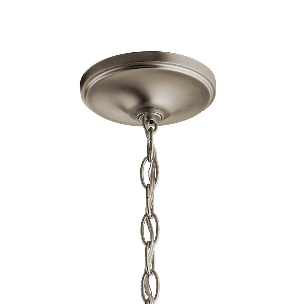 Larkin Distressed Bronze Globe 6-Light 18" Pendant Chandelier