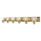 Birmingham 6 Light Antique Brass Vanity Sconce