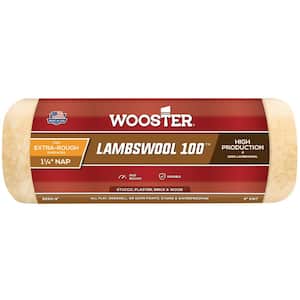 Lambswool 100 9 in. x 1-1/4 in. Wool Roller Cover