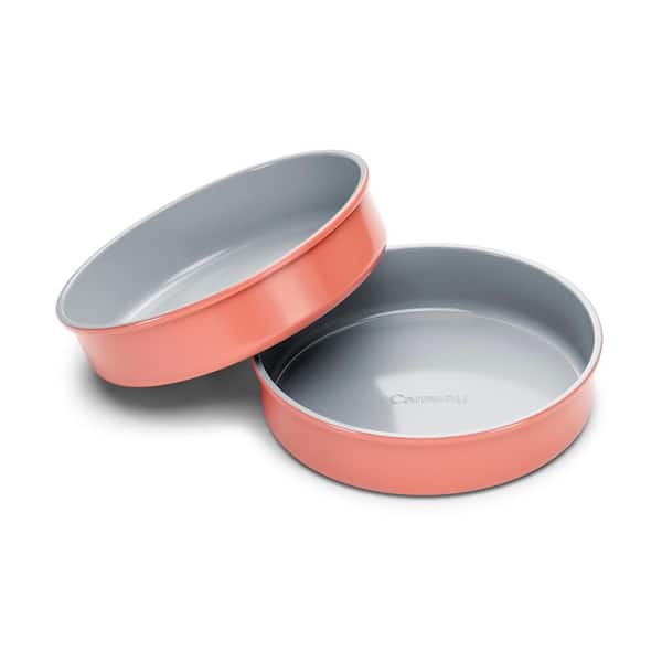 CARAWAY HOME 2-Piece Ceramic Circle Pan Duo Cookware Set in Perracotta ...