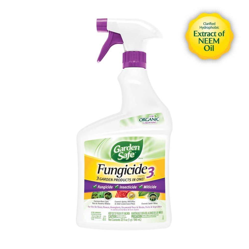 Safer Brand 3-in-1 Garden Spray Liquid Fungicide/Insecticide/Miticide/Nematicide 32 oz