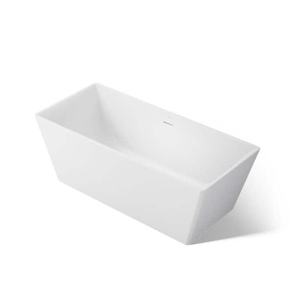 KOHLER Evok 66.94 in. x 30 in. Soaking Bathtub with Center Drain