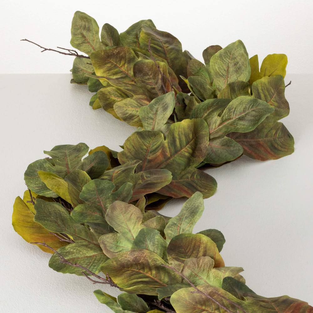 SULLIVANS 72 in. Artificial Mixed Fig Leaf Garland 03014GD The Home Depot