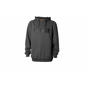Logan Men's Size Medium Charcoal Heavy-Duty Hooded Sweatshirt
