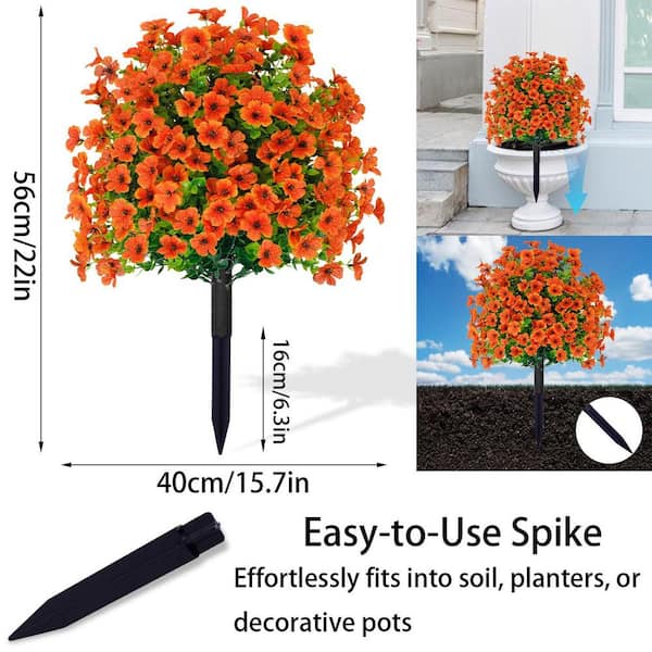 Afoxsos 15.7 in. Artificial Boxwood Tree 2-Pack Outdoor UV