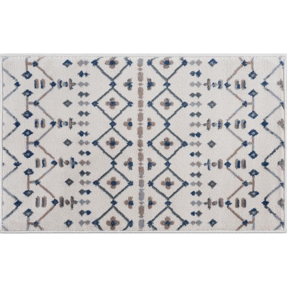 Tayse Rugs Madison Cream 2 ft. x 3 ft. Scatter Area Rug-MDN3317 2x3 ...