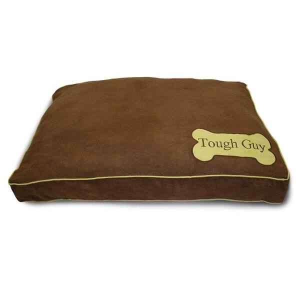 Home Fashions International Tough Guy Mini Dog Bone Choc Pet Bed-DISCONTINUED