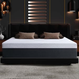 14 in. Queen Memory Gel Foam Mattress Medium Edge Support Pressure Relief for a Good Night's Sleep Boxed Set