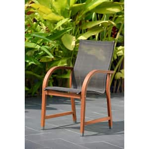Bahamas Brown Sling Patio Dining Chair (4-Pack)