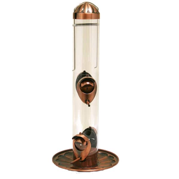 2-in-1 Copper Hanging Bird Feeder - 1 lb. Capacity