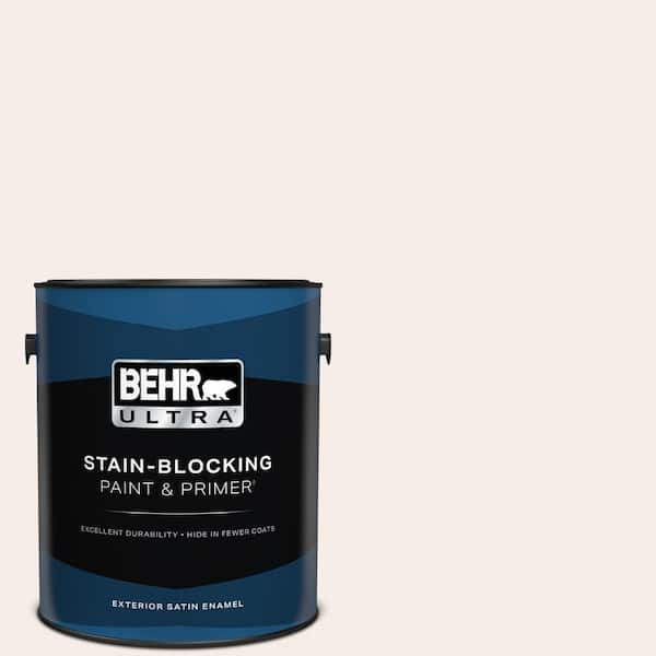 BEHR ULTRA 1 gal. #W-B-110 Soft Lace Satin Enamel Exterior Paint & Primer