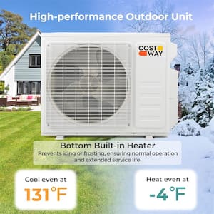 36K BTU 3 Zone 12K BTU 21.5 SEER2 Mini Split Air Conditioner Work with Alexa