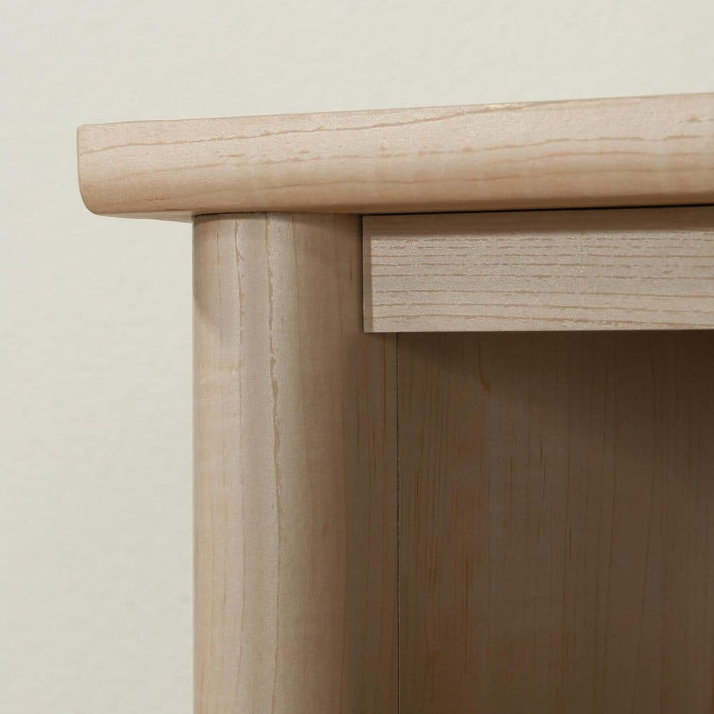 Natural Maple Adjustable 5-Shelf Bookcase