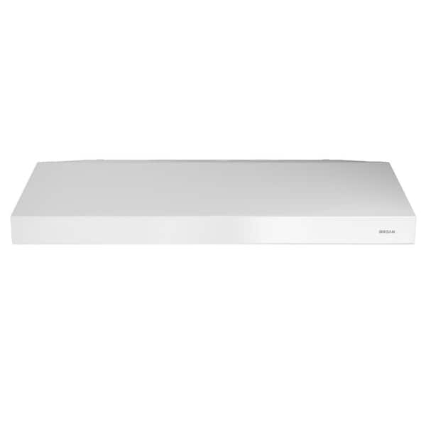 Broan-NuTone Glacier BCSEK 30 in. 300 Max Blower CFM Convertible Under-Cabinet Range Hood with Light in White, ENERGY STAR