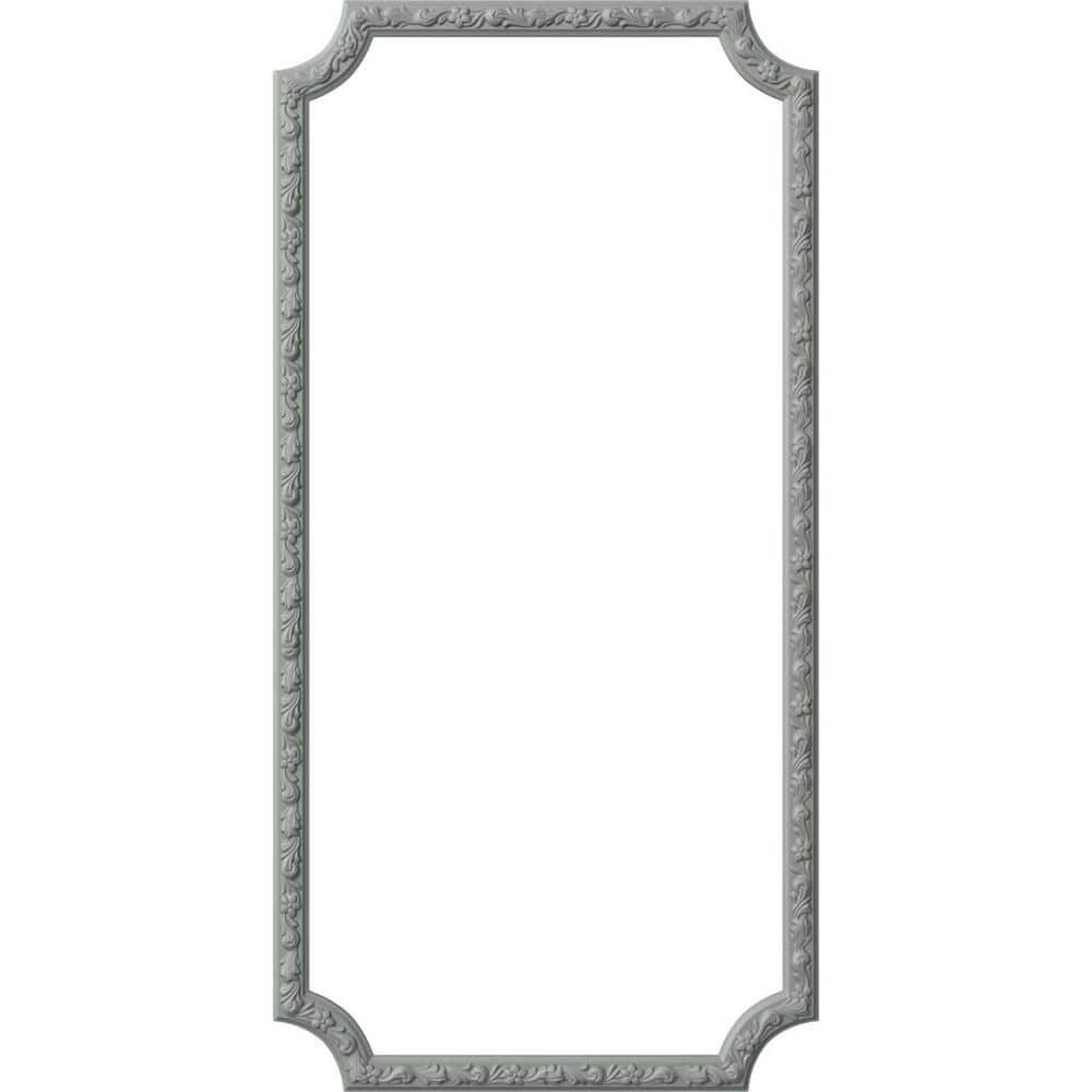 Sussex Floral Gray Polyurethane Panel Moulding Kit