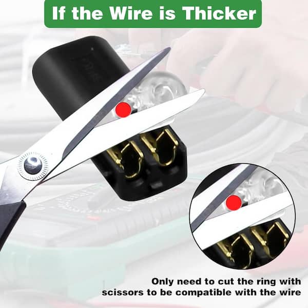 EKIEUDL Black Double Wire Plug-In Connector LED Light Strip EKIEUDL Black Double Wire Plug-In Connector LED Light Strip