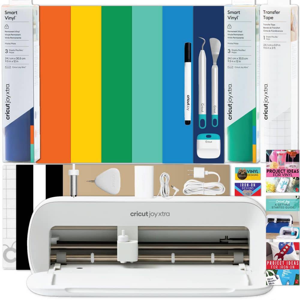Cricut Joy Xtra Die Cutting Machine Bundle with Smart Vinyl