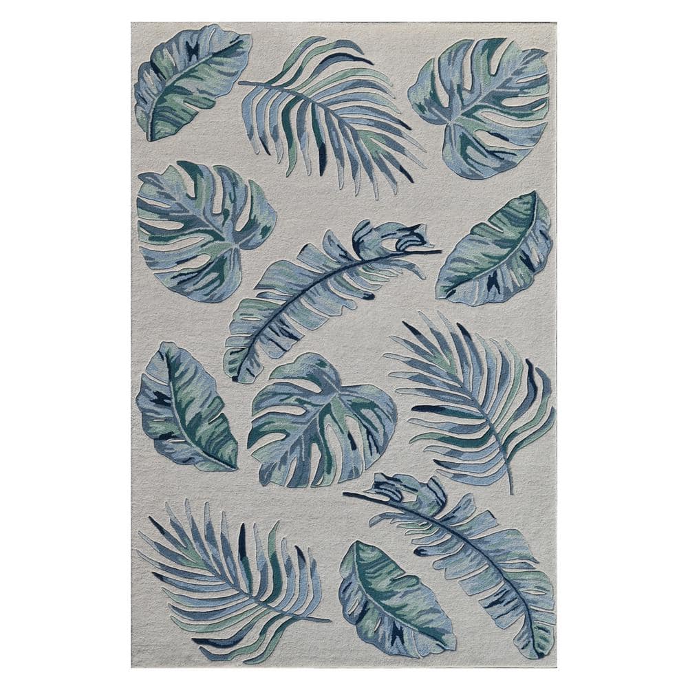 Kai Ivory 8 ft. x 10 ft. Coastal and Contemporary Hand-Tufted Wool Area Rug price history on PriceWatchPro